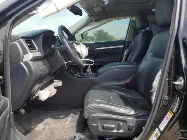 5TDKKRFH5FS110407 - 2015 TOYOTA HIGHLANDER XLE أسود صورة 7