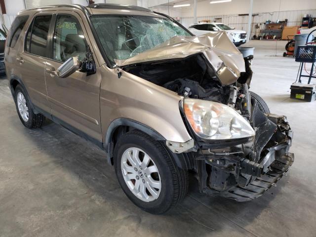 JHLRD789X6C001934 - 2006 HONDA CR-V SE GOLD photo 1