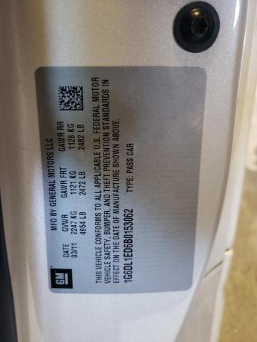 1G6DL1ED6B0153062 - 2011 CADILLAC CTS PERFORMANCE COLLECTION Beyaz fotoğraf 13