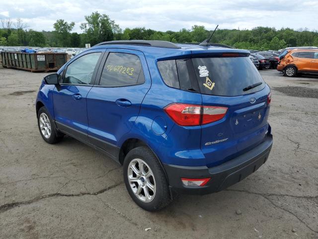 MAJ6S3GL0LC323544 - 2020 FORD ECOSPORT SE BLUE photo 2