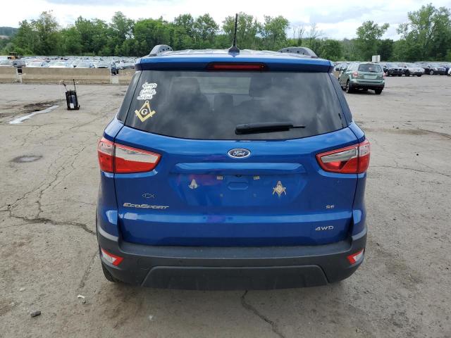 MAJ6S3GL0LC323544 - 2020 FORD ECOSPORT SE BLUE photo 6
