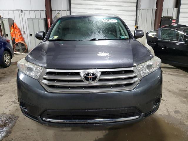 5TDBK3EH4DS216262 - 2013 TOYOTA HIGHLANDER BASE GRAY photo 5