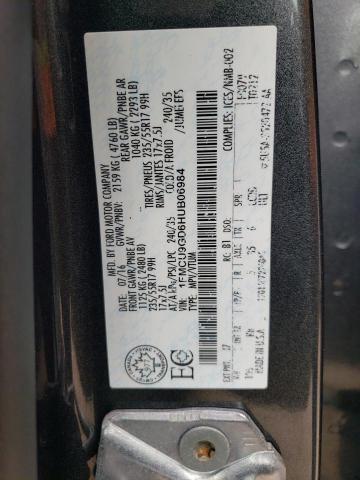 1FMCU9GD6HUB06984 - 2017 FORD ESCAPE SE GRAY photo 12