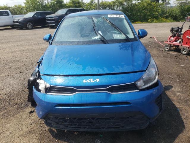 3KPA25AD0NE509498 - 2022 KIA RIO S BLUE photo 5