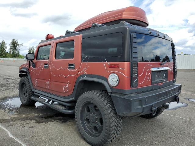 5GRGN23U33H115058 - 2003 HUMMER H2 RED photo 2