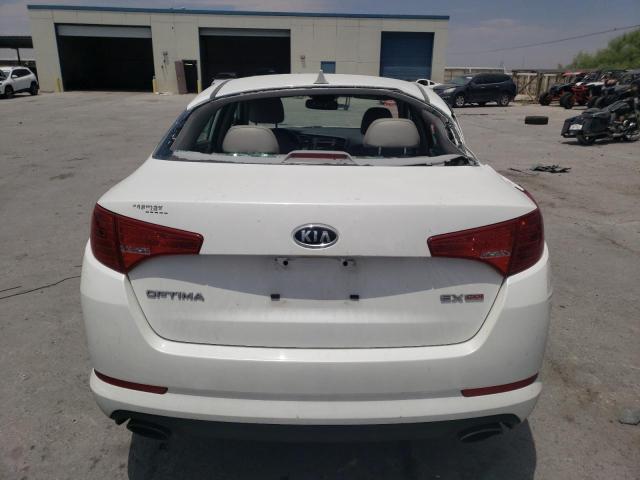 KNAGN4A75B5069899 - 2011 KIA OPTIMA EX WHITE photo 6