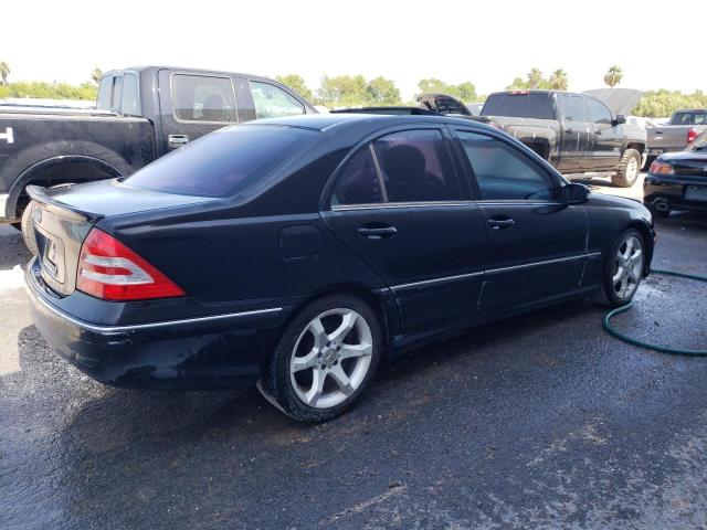 WDBRF52J17F917592 - 2007 MERCEDES-BENZ C 230 BLACK photo 3