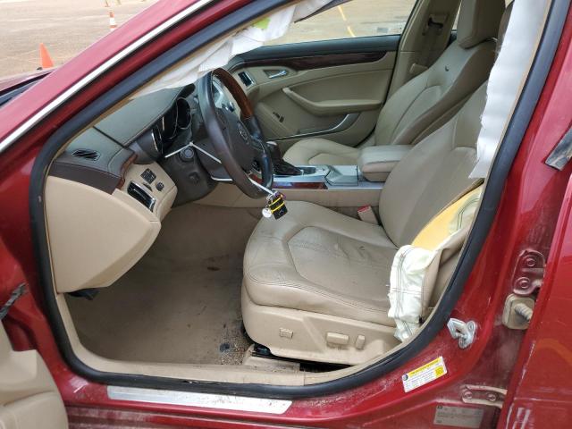 1G6DK5EY6B0103968 - 2011 CADILLAC CTS PERFORMANCE COLLECTION RED photo 7
