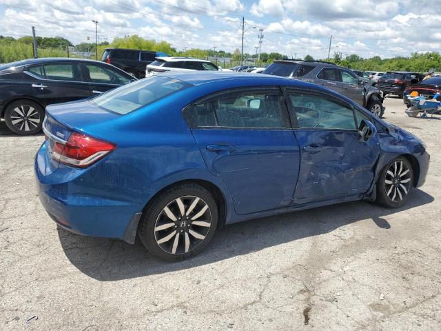 19XFB2F99FE063720 - 2015 HONDA CIVIC EXL ლურჯი ფოტო 3