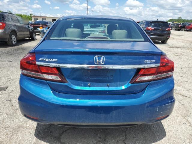 19XFB2F99FE063720 - 2015 HONDA CIVIC EXL ლურჯი ფოტო 6
