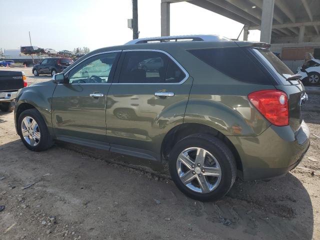 2GNALDEK8F6289259 - 2015 CHEVROLET EQUINOX LTZ GREEN photo 2