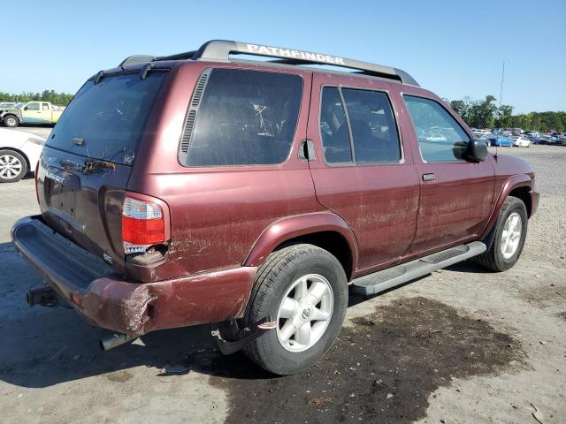 JN8DR09Y82W741887 - 2002 NISSAN PATHFINDER LE 勃艮第红 照片 3