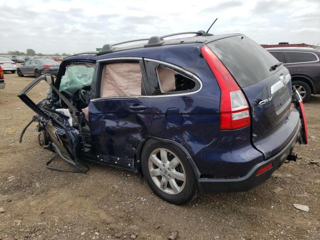 5J6RE48778L023782 - 2008 HONDA CR-V EXL BLUE photo 2