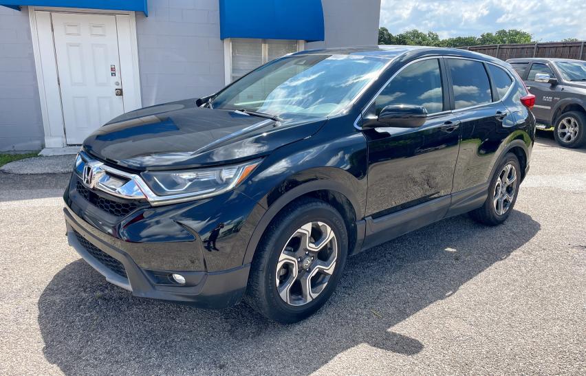 5J6RW1H54JA009785 - 2018 HONDA CR-V EX BLACK photo 2