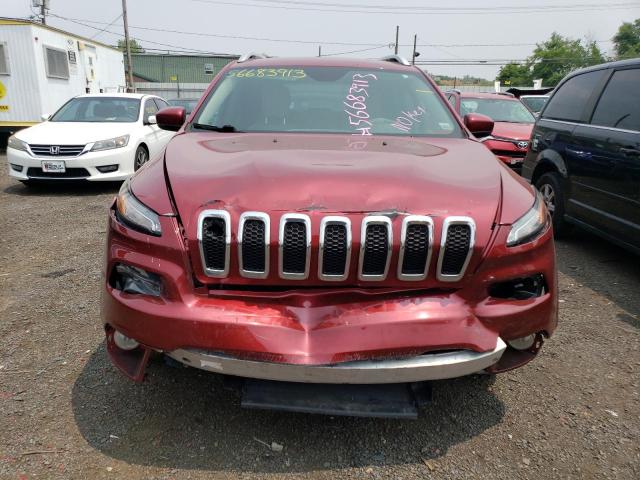 1C4PJLDBXGW320085 - 2016 JEEP CHEROKEE LIMITED RED photo 5