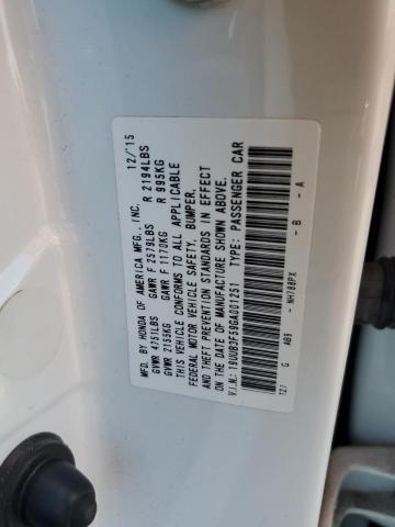 19UUB3F59GA001251 - 2016 ACURA TLX TECH WHITE photo 12