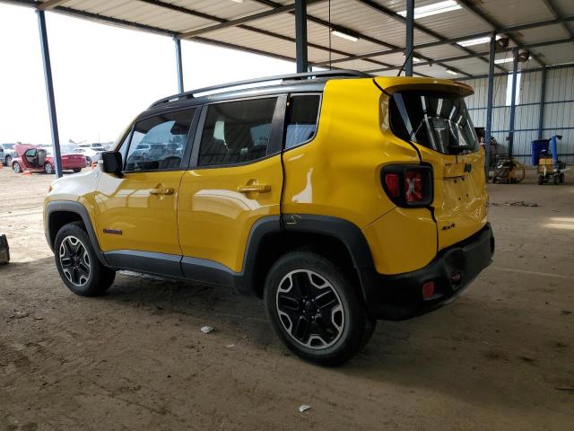 ZACCJBCB7HPE75654 - 2017 JEEP RENEGADE TRAILHAWK YELLOW photo 2