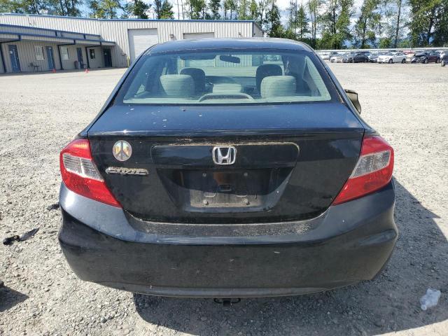 19XFB2F55CE369905 - 2012 HONDA CIVIC LX BLACK photo 6