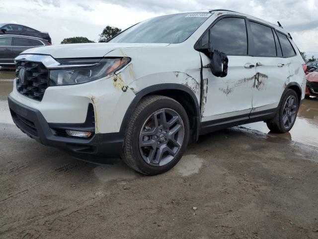 5FNYF7H5XNB005211 - 2022 HONDA PASSPORT EXL WHITE photo 1