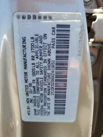 1Y1SK5286XZ411651 - 1999 CHEVROLET GEO PRIZM BASE BEIGE photo 12