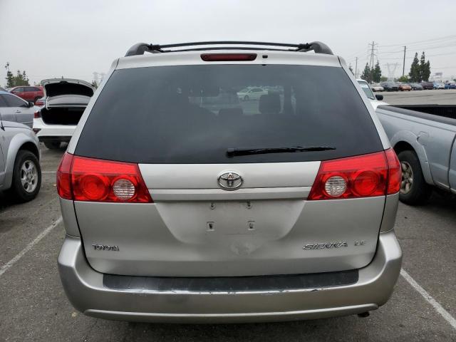 5TDZA23C26S390952 - 2006 TOYOTA SIENNA CE SILVER photo 6