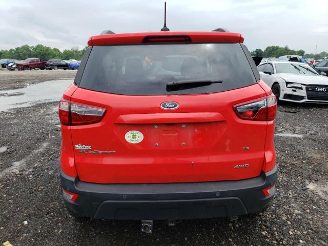 MAJ6P1UL2JC209598 - 2018 FORD ECOSPORT SE RED photo 6