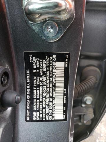 SHHFK7H47LU400131 - 2020 HONDA CIVIC SPORT 灰色 照片 13