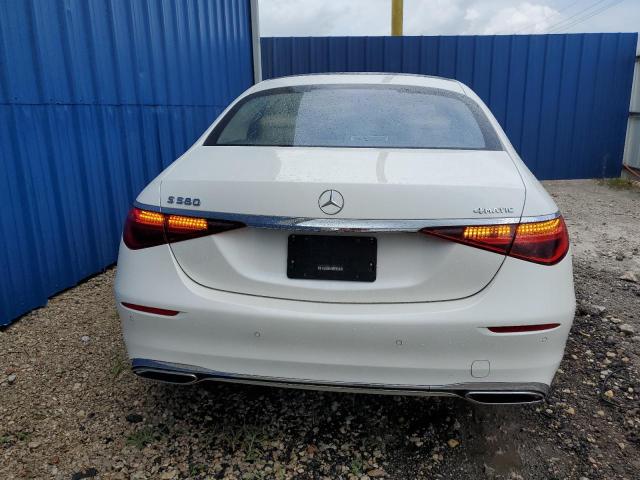 W1K6G7GB0NA116960 - 2022 MERCEDES-BENZ S 580 4MATIC WHITE photo 6