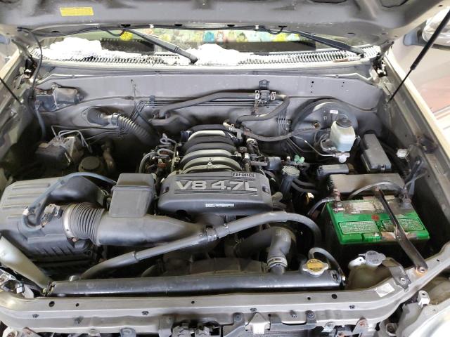 5TBDT44165S494221 - 2005 TOYOTA TUNDRA DOUBLE CAB SR5 TAN photo 11