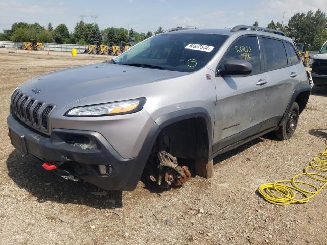 1C4PJMBS6EW236397 - 2014 JEEP CHEROKEE TRAILHAWK SILVER photo 1