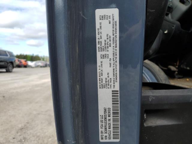 3C6MRVJGXME570947 - 2021 RAM PROMASTER 3500 HIGH ლურჯი ფოტო 13