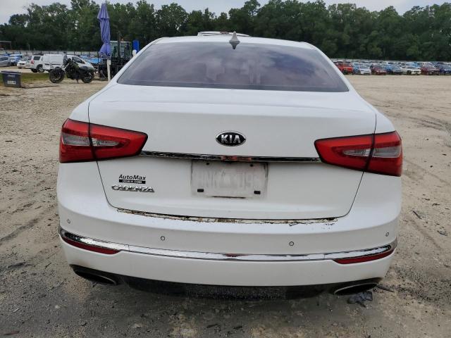 KNALN4D75E5138198 - 2014 KIA CADENZA PREMIUM WHITE photo 6