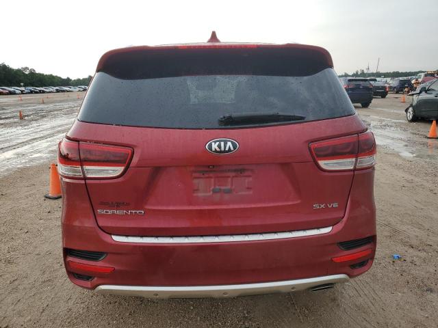 5XYPK4A5XGG051150 - 2016 KIA SORENTO SX RED photo 6