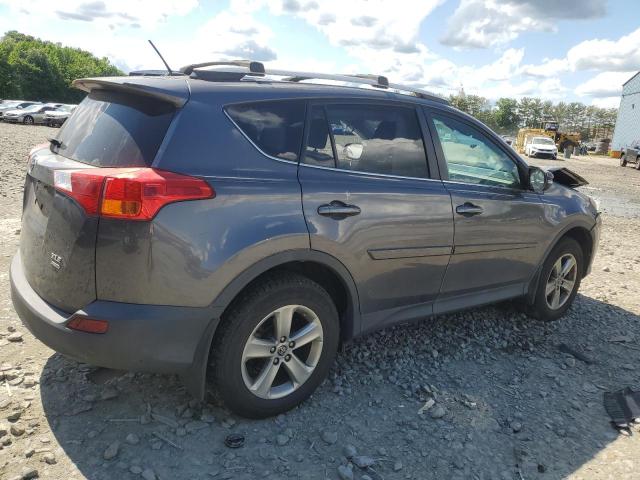 2T3RFREV0FW339280 - 2015 TOYOTA RAV4 XLE GRAY photo 3