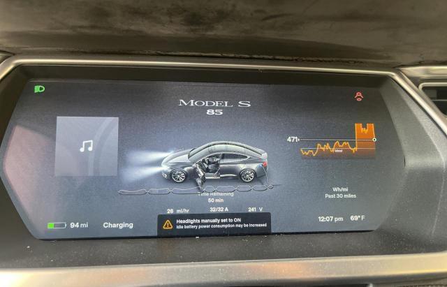 5YJSA1H19EFP37263 - 2014 TESLA MODEL S SILVER photo 11