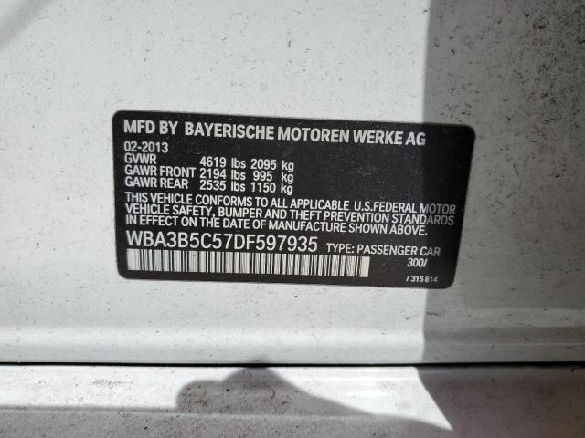 WBA3B5C57DF597935 - 2013 BMW 328 XI SULEV WHITE photo 10