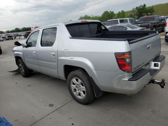 2HJYK16547H508883 - 2007 HONDA RIDGELINE RTL SILVER photo 2