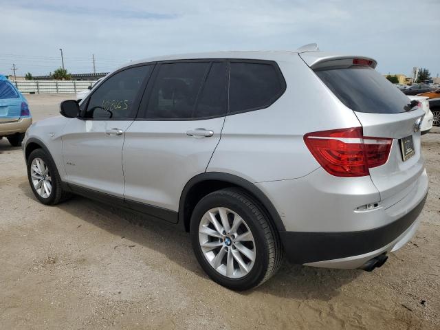 5UXWX9C5XD0A12424 - 2013 BMW X3 XDRIVE28I SILVER photo 2