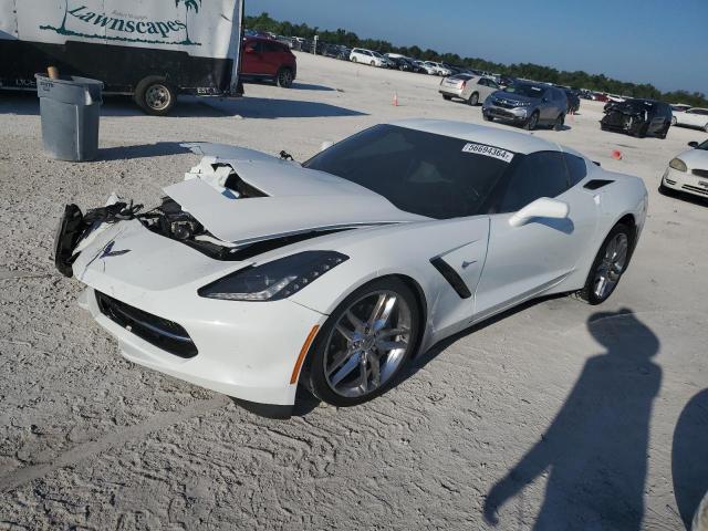 1G1YB2D7XK5115266 - 2019 CHEVROLET CORVETTE STINGRAY 1LT WHITE photo 1