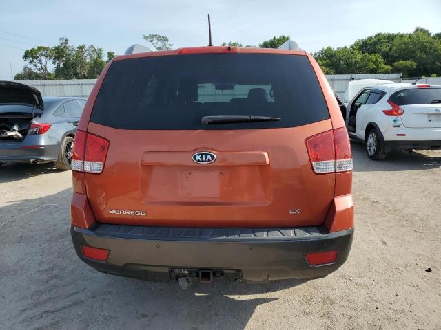 KNDJJ741395022233 - 2009 KIA BORREGO LX ORANGE photo 6