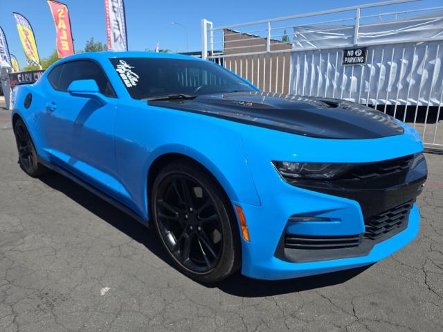 1G1FG1R72N0103786 - 2022 CHEVROLET CAMARO SS BLUE photo 1