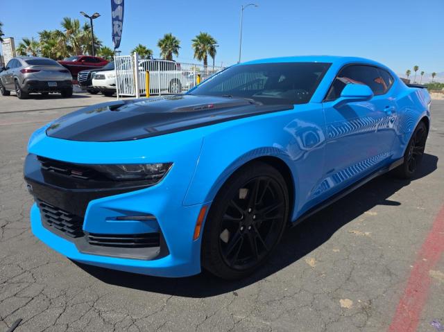 1G1FG1R72N0103786 - 2022 CHEVROLET CAMARO SS BLUE photo 2