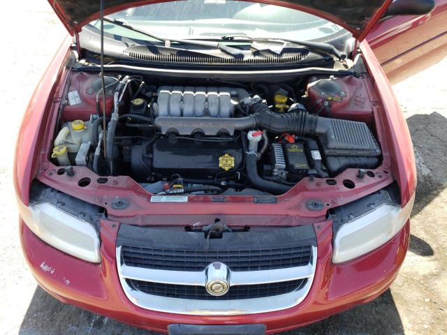 3C3EL55H6VT529900 - 1997 CHRYSLER SEBRING JXI BURGUNDY photo 11