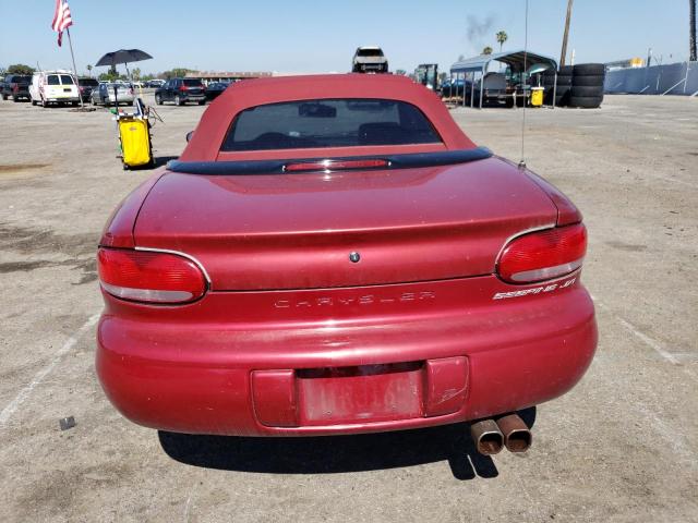 3C3EL55H6VT529900 - 1997 CHRYSLER SEBRING JXI BURGUNDY photo 6