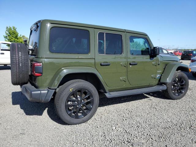1C4JJXP66MW745052 - 2021 JEEP WRANGLER U SAHARA 4XE GREEN photo 3
