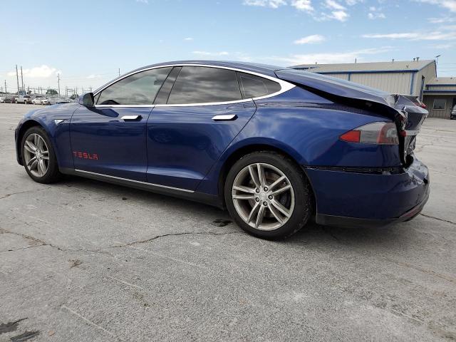 5YJSA1E16FF101129 - 2015 TESLA MODEL S ლურჯი ფოტო 2