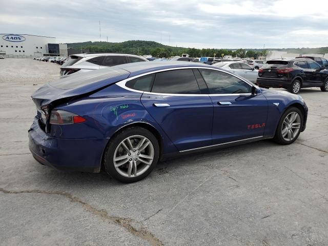 5YJSA1E16FF101129 - 2015 TESLA MODEL S ლურჯი ფოტო 3