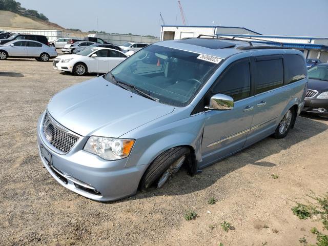 2C4RC1CG6GR215539 - 2016 CHRYSLER TOWN & COU TOURING L BLUE photo 1
