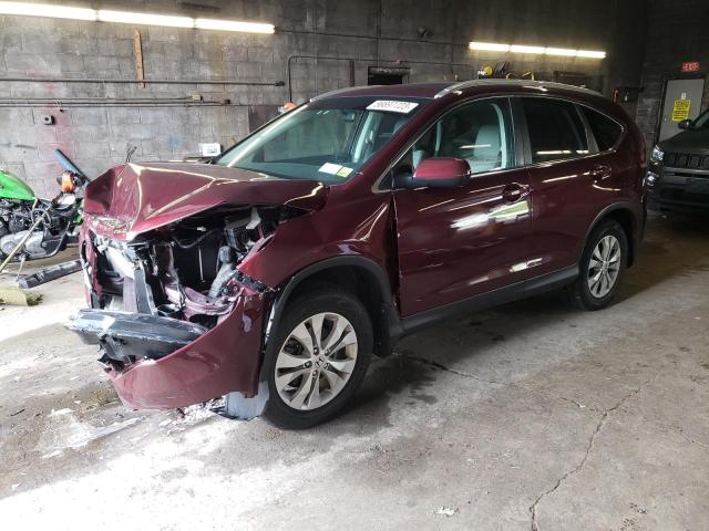 5J6RM4H71DL086616 - 2013 HONDA CR-V EXL MAROON photo 1