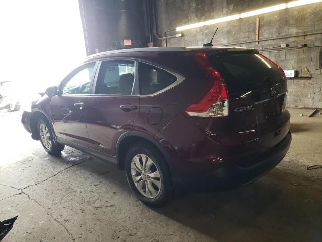 5J6RM4H71DL086616 - 2013 HONDA CR-V EXL MAROON photo 2